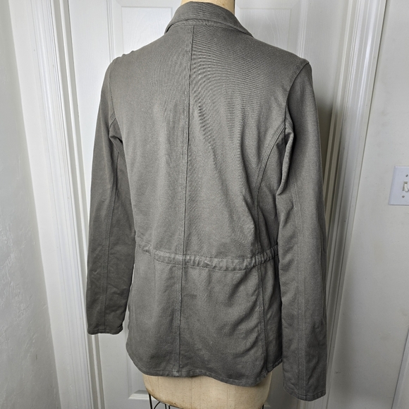 James Perse‎ womens olive cotton LIGTH jacket button front L - Picture 6 of 14